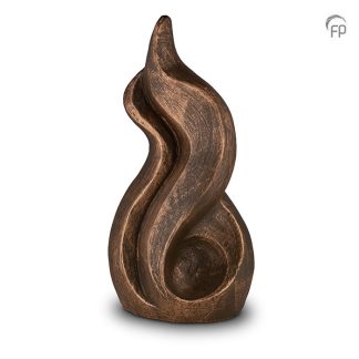 UGK 093 B Keramische urn brons Vlam der liefde