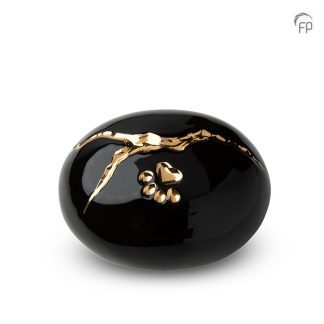 KU 208 Keramische dierenurn Kintsugi